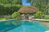 Waterfall in pool