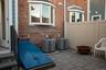 Patio Yard with Stairs to basement