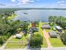 Aerial View of 590 Eden Drive on Lake Center which leads to the chain of lakes