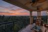 View from the balcony at sunset