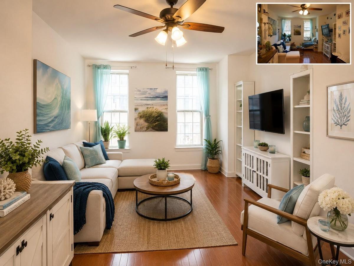 Virtually Staged living room