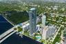 UNA Residences Brickell. One or more photos have been virtually staged.