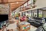 End of Family Room w/ loft above