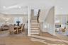 dining area and staircase