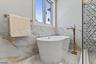 freestanding soaking tub.