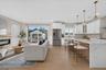 living room and kitchen