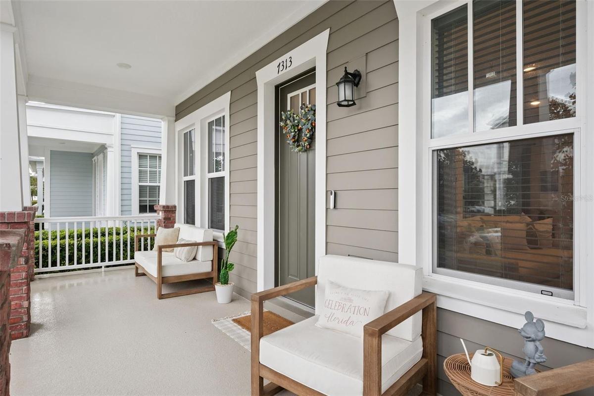 Large Covered Front Porch