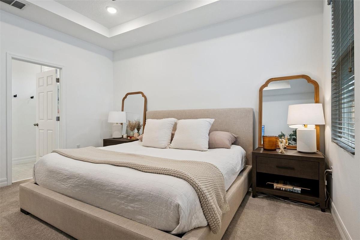 Primary Suite with Tray Ceiling
