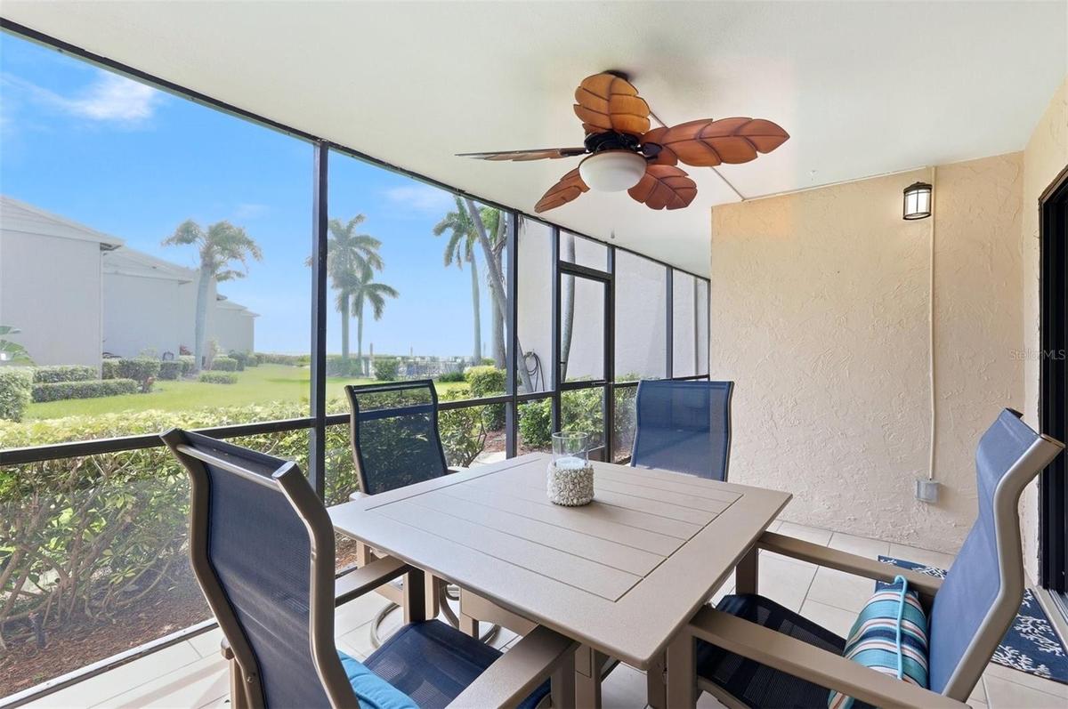 Water Views from the lanai, living room and primary