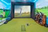 Golf simulator in Garage