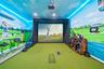 Golf simulator in Garage