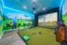 Golf Simulator in Garage