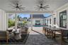 Outdoor lanai with screens