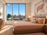 Virtually staged guest bedroom