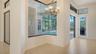 Large aquarium window in breakfast nook
