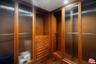 Custom walk-in closet with bui