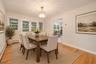Virtually staged dining room
