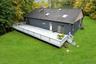 Oversized deck with yard access.