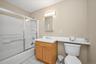 Primary bathroom with tub/shower combination