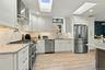Kitchen with Stainless Steel Appliances, 11 x 13 sq ft with peninsula and undercounter microwave