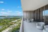 West facing terrace overlooking Bal Harbour