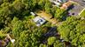 Elevated aerial view showcasing the property's layout.