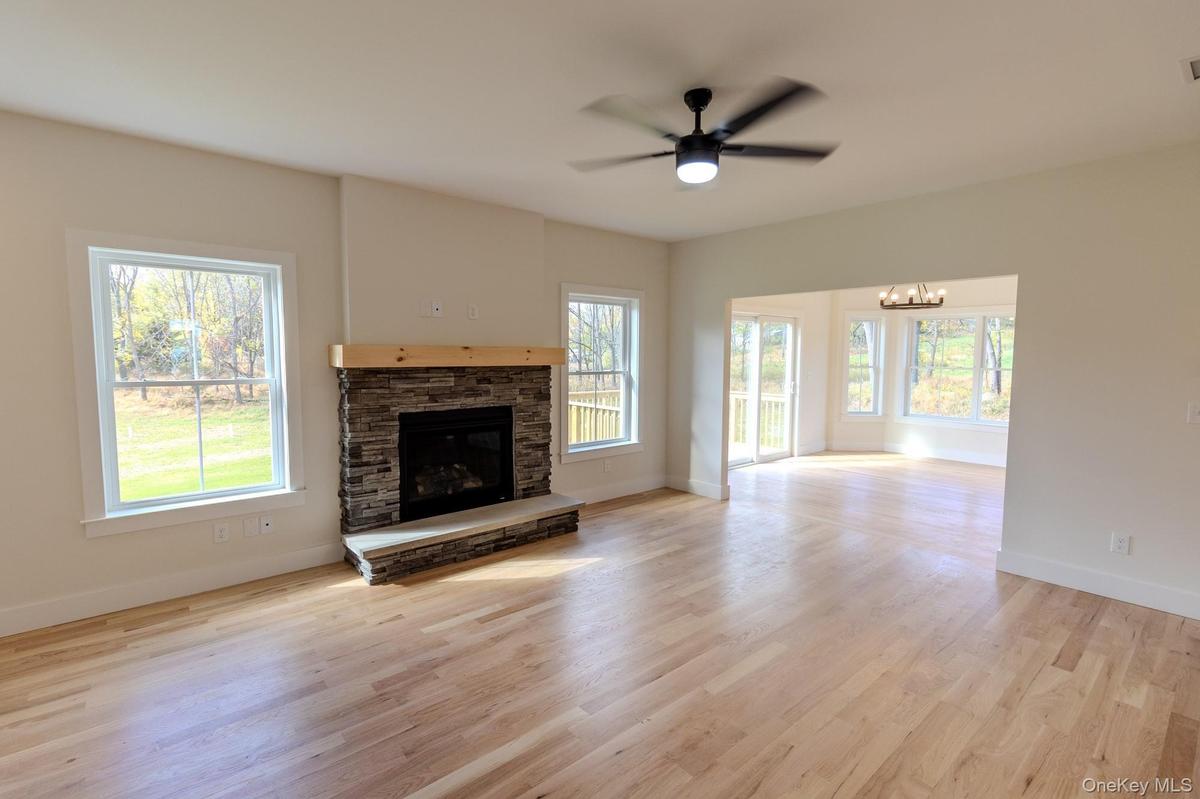 Carson Living Room Featuring Fireplace