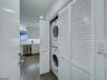 Stackable washer and dryer.