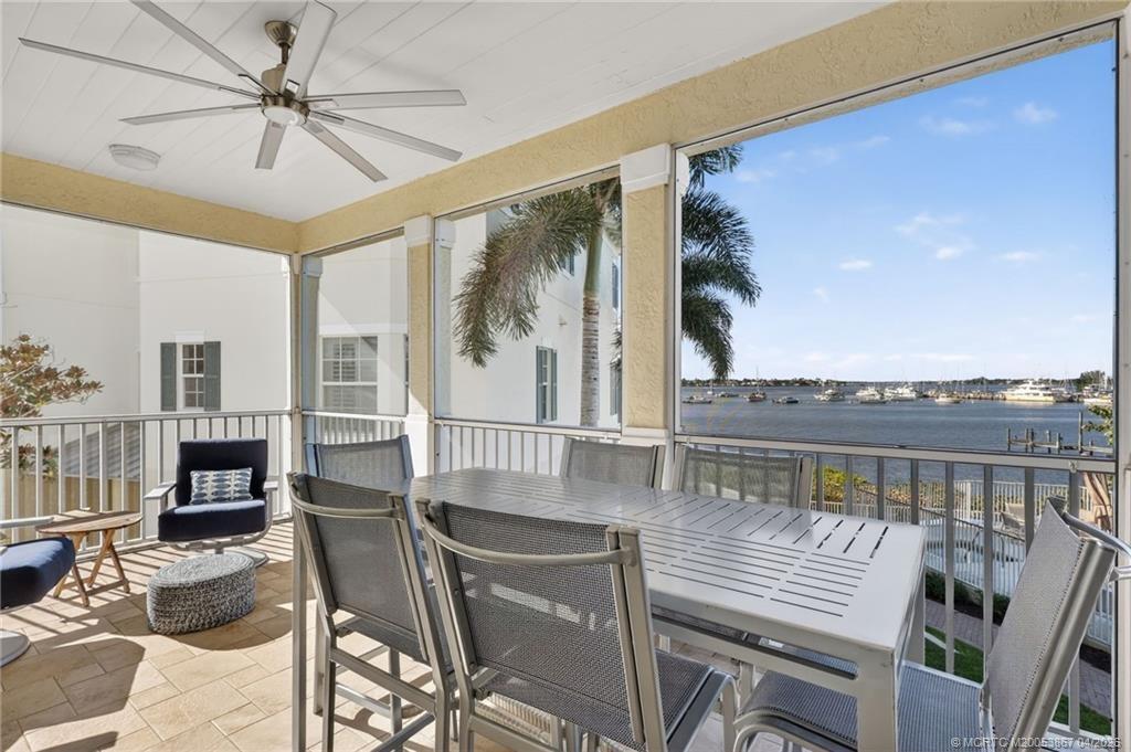 2nd Floor Covered/ Screened Patio off of the Living Room