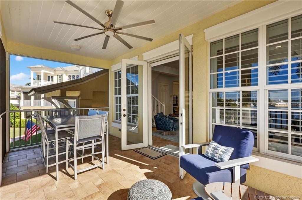 2nd Floor Covered/ Screened Patio off of the Living Room