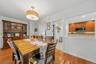 Open dining room allows for easy follow for entertaining.