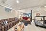 Family room in basement