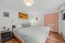 King size bed allows for night-tables.