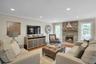 Beautiful brick, gas fireplace.