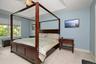 Tray ceiling with a decorative light fixture
