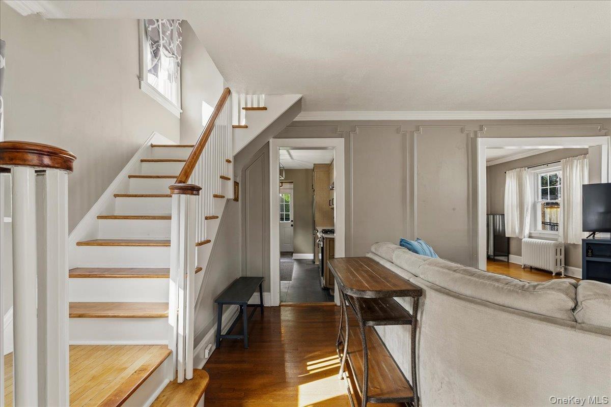 Looking into new kitchen and side stair case