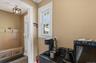 Access to coat nook and seating bench