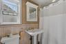 2nd floor hall bathroom, with wainscot molding