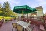 spacious multi level outdoor space