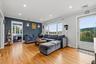 Hardwood floors, recessed lighting, crown molding