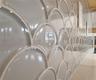 Glass backsplash