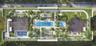 Rooftop amenity deck featuring a swimming pool, separate secondary pool, pickleball court, covered pavilion, and extensive landscaped green spaces