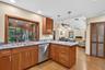 Kitchen showing large pantry