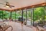 Large screened real brick patio