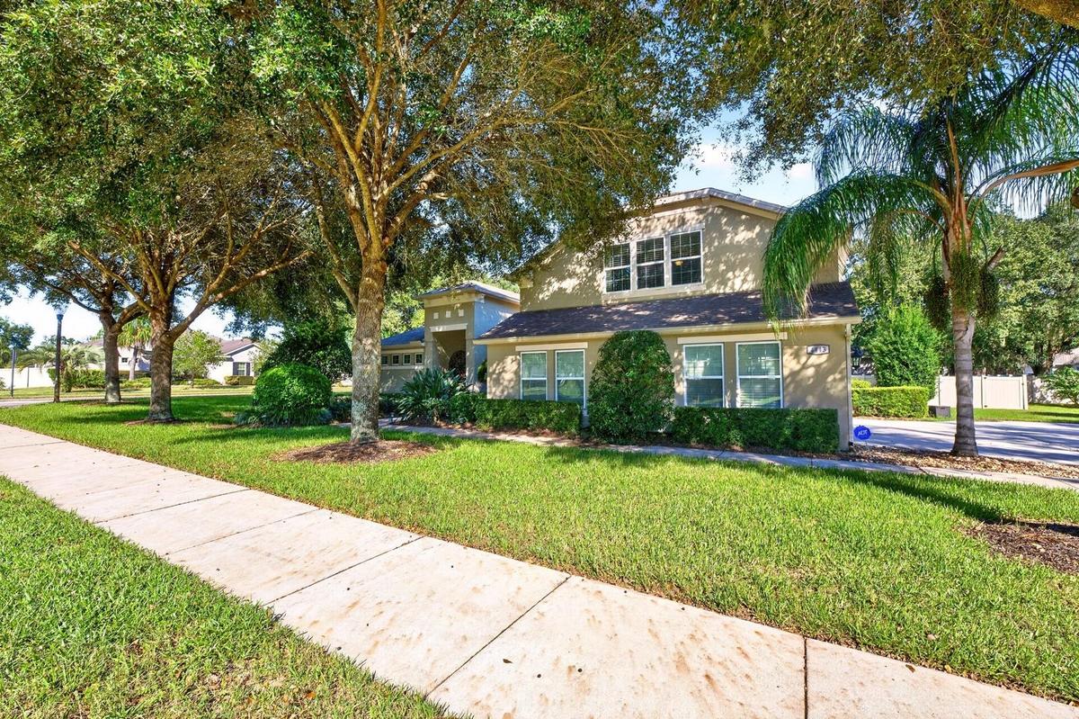 Former model home, OVERSIZED .37 ACRE CORNER LOT, and a PRIVATE SALTWATER POOL – this spacious home in Apopka’s GATED Oak Ridge community has so much 