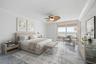 Virtually staged Primary Bedroom