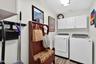 Laundry room with cabinet storage