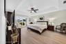 Primary suite with tray ceiling