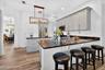 Breakfast bar seating for casual dining