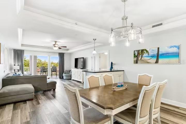 Open dining area